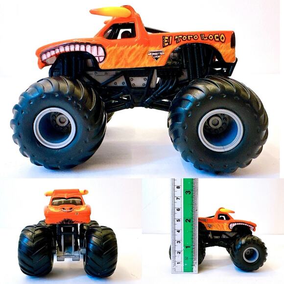 Hot Wheels Monster Jam Die-Cast Truck El Toro Loco 1:64‎ Scale Lot Of 3 Car Toys - Picture 3 of 9